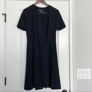 Ellen Tracy Black Wrap Dress